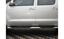 Пороги из нержавеющей стали TT002 DRAGOS "ARP" на Toyota Hilux с 2015г. выпуска