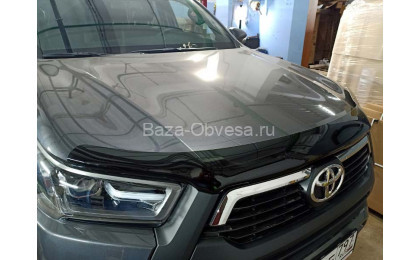 Дефлектор капота O-21 для Toyota Hilux Revo