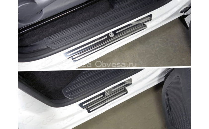 Накладки на внутренние пороги VWAMAR17-45 "TCC" на Volkswagen Amarok