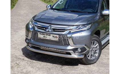 Защита переднего бампера MITPASPOR16-19 на Pajero Sport III с 2015г. выпуска